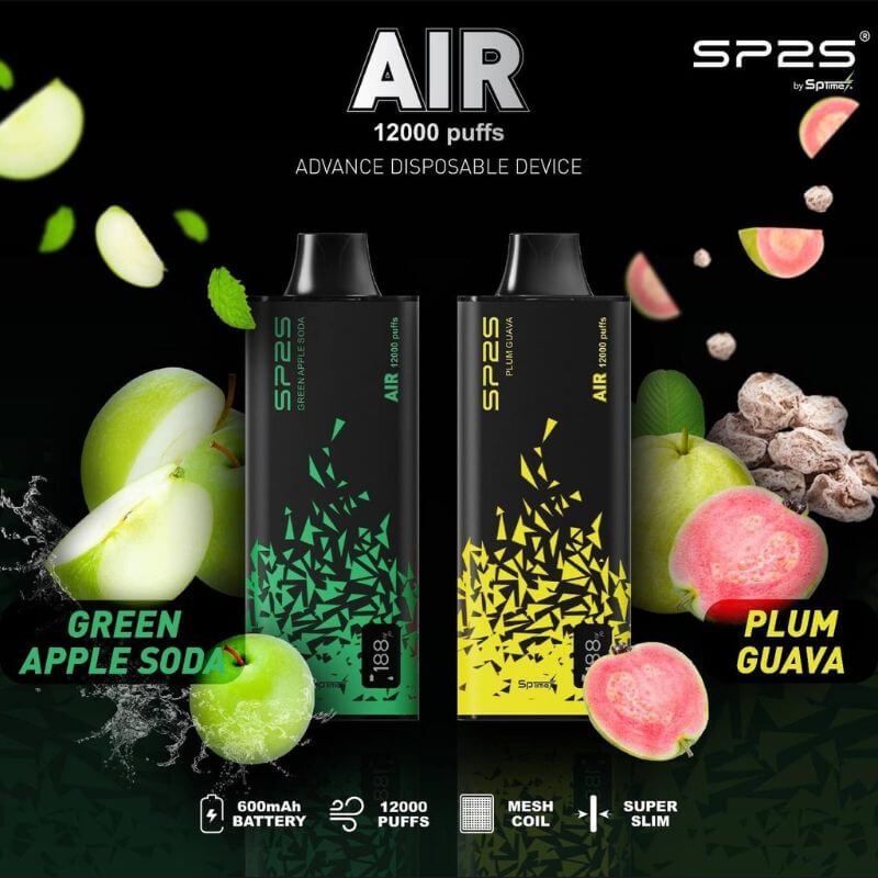 SP2 Air 12000 Puffs – Long-Lasting Disposable Vape – sgvapedeliveryshop